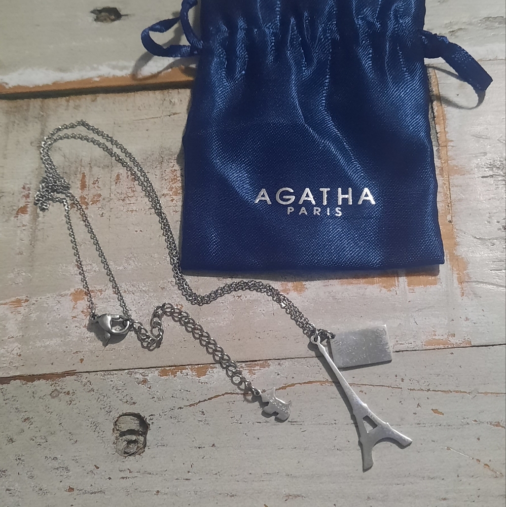 Rare Retired Agatha Eiffel Tower Necklace